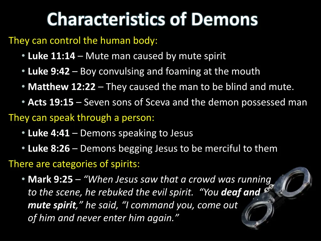 characteristics of demons 1