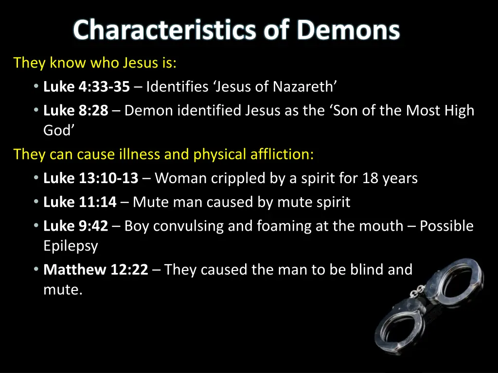 characteristics of demons