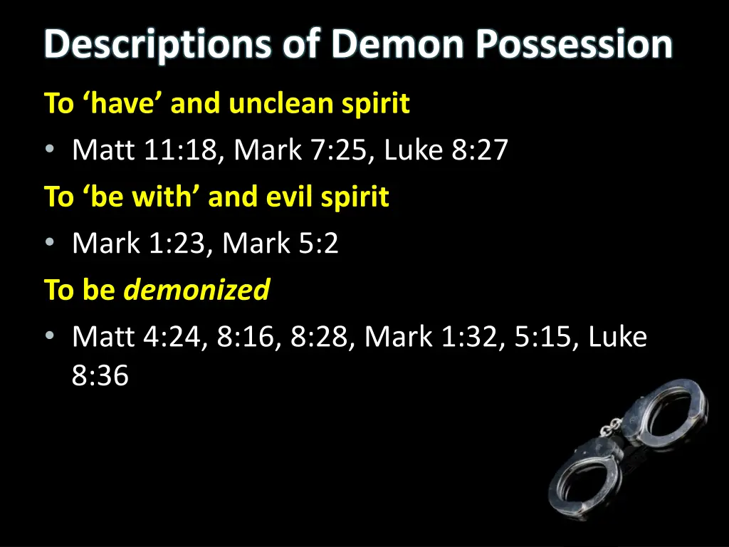 descriptions of demon possession