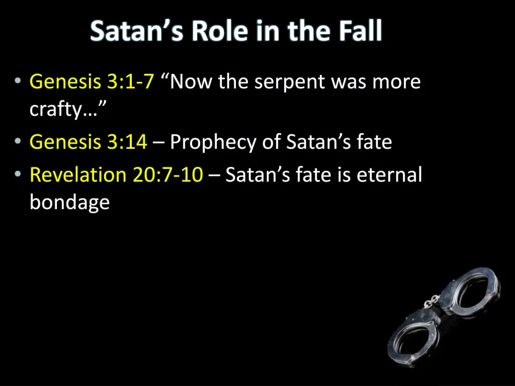 satan s role in the fall