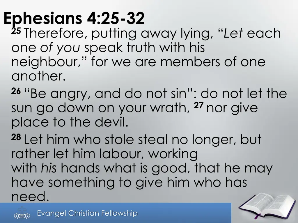 ephesians 4 25 32 25 therefore putting away lying