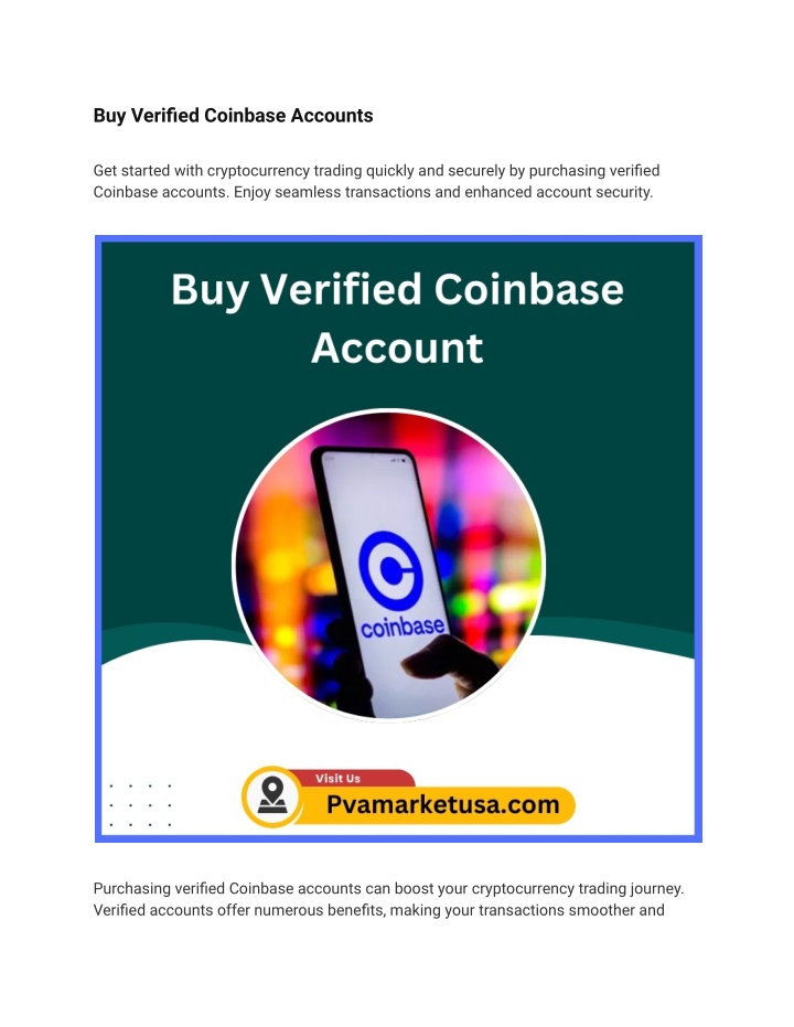 buy verified coinbase accounts