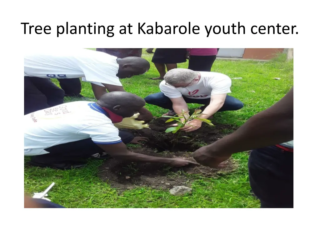 tree planting at kabarole youth center