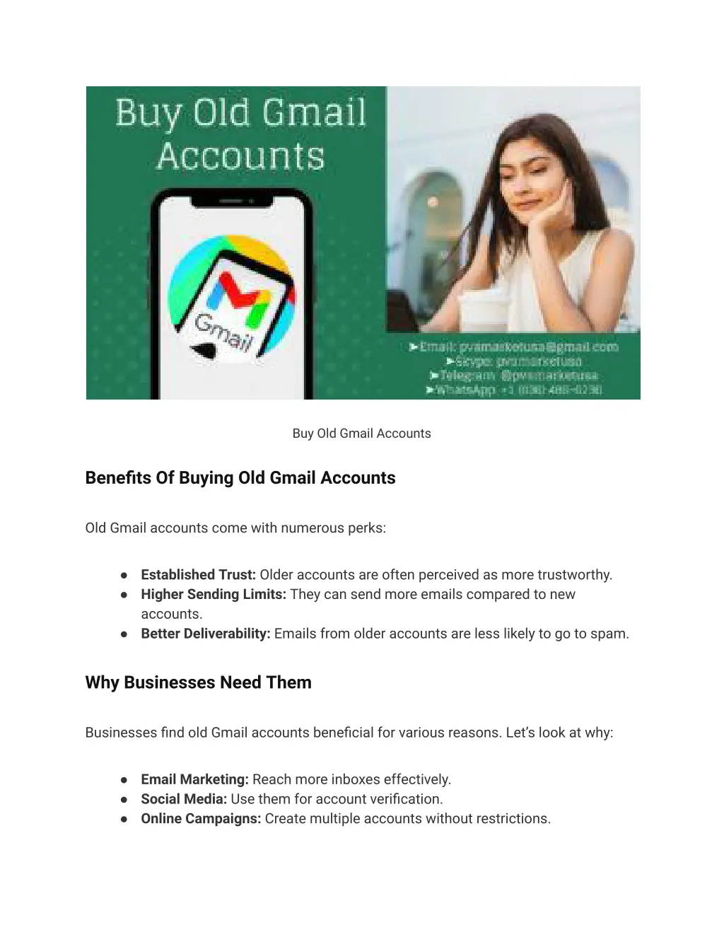 buy old gmail accounts