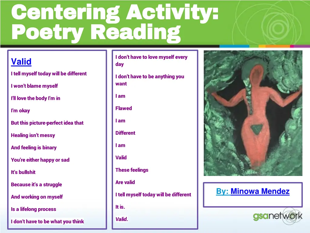 centering activity centering activity poetry