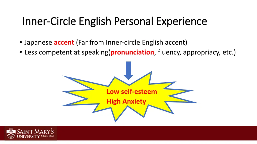 inner inner circle english personal experience