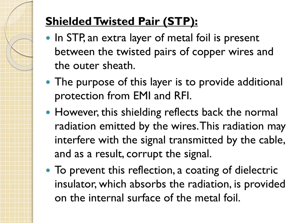 shielded twisted pair stp in stp an extra layer