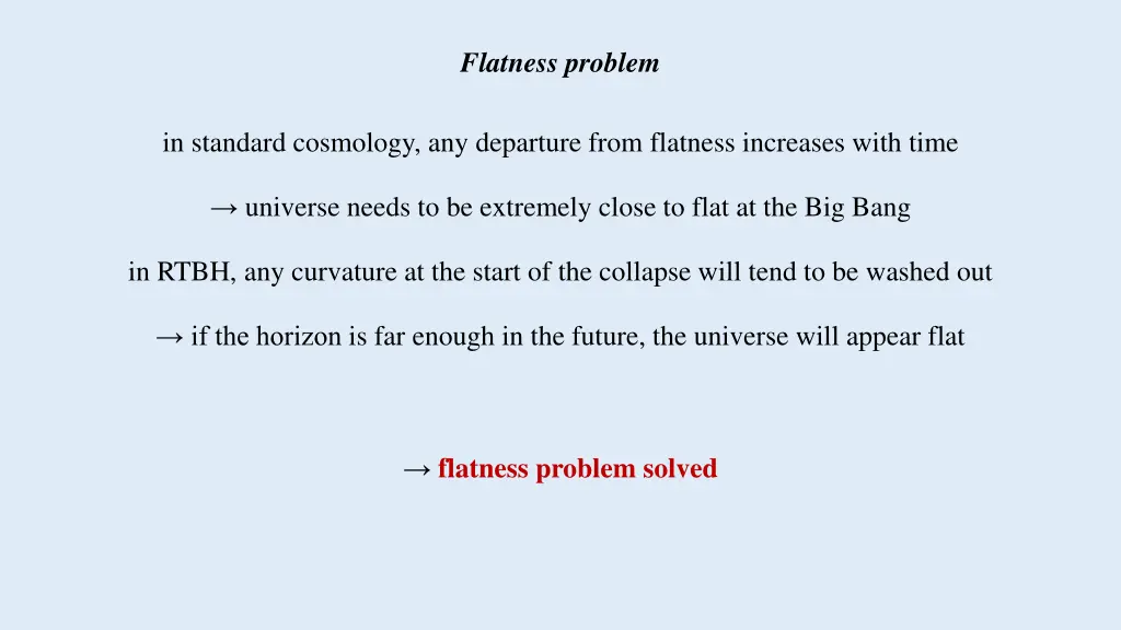 flatness problem