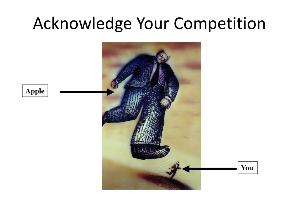 acknowledge your competition