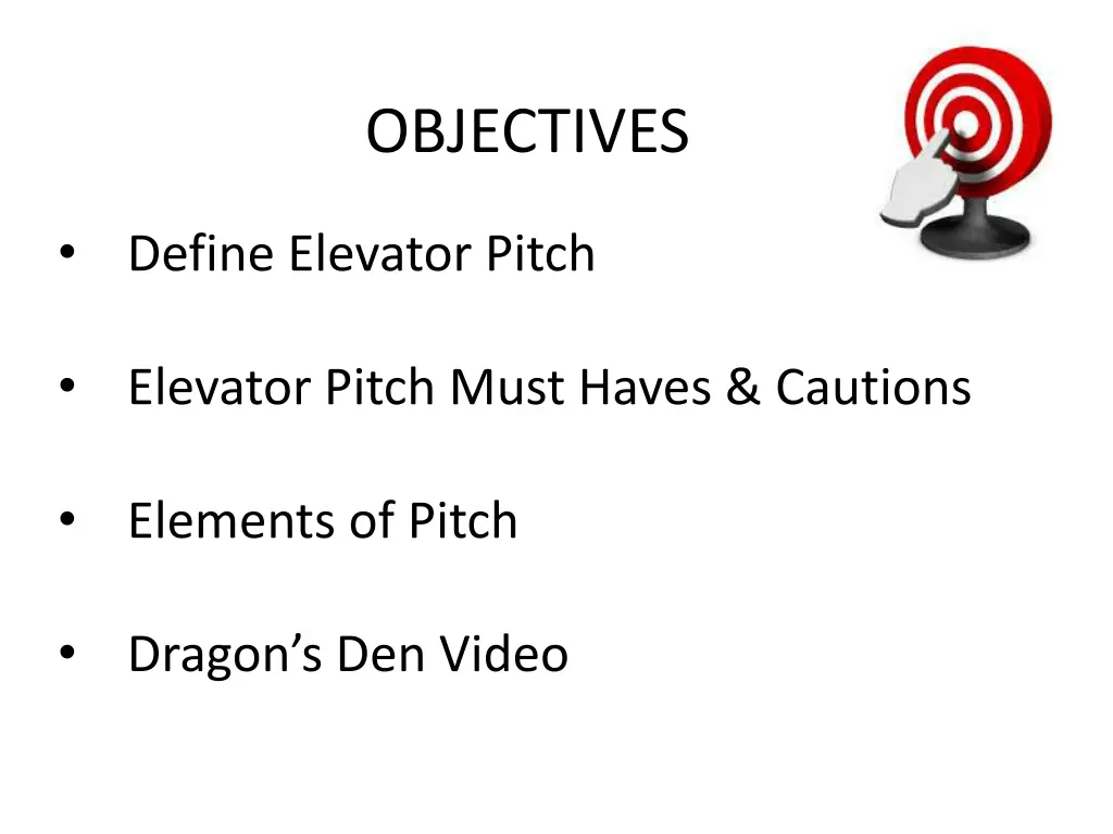 objectives