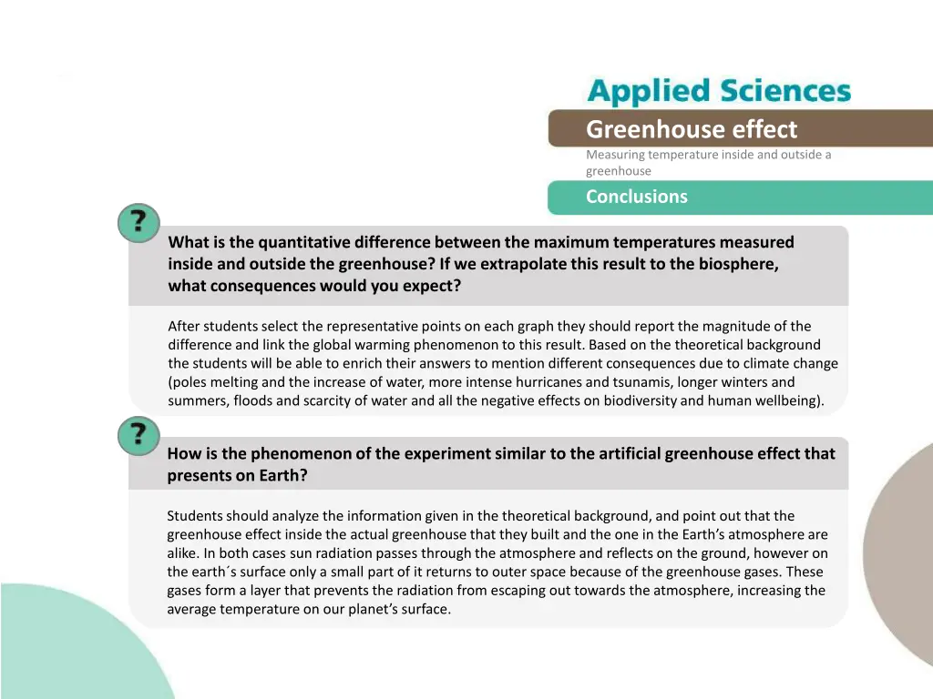 greenhouse effect measuring temperature inside 18