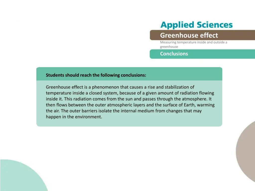 greenhouse effect measuring temperature inside 19