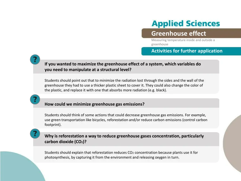 greenhouse effect measuring temperature inside 21