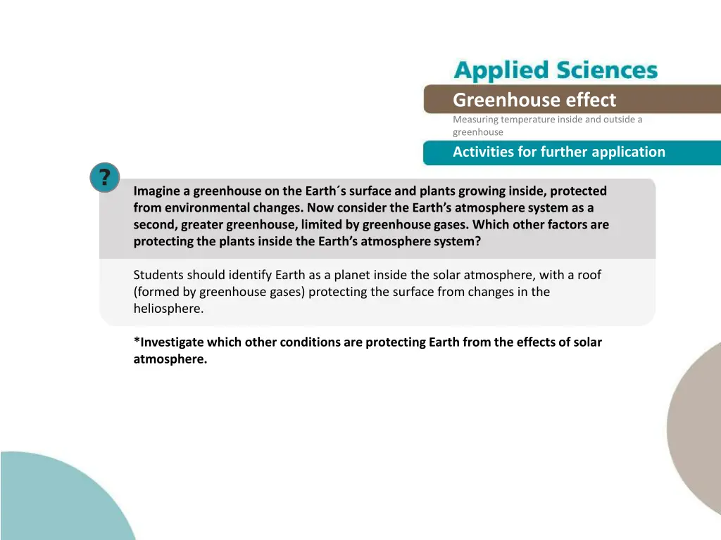 greenhouse effect measuring temperature inside 22