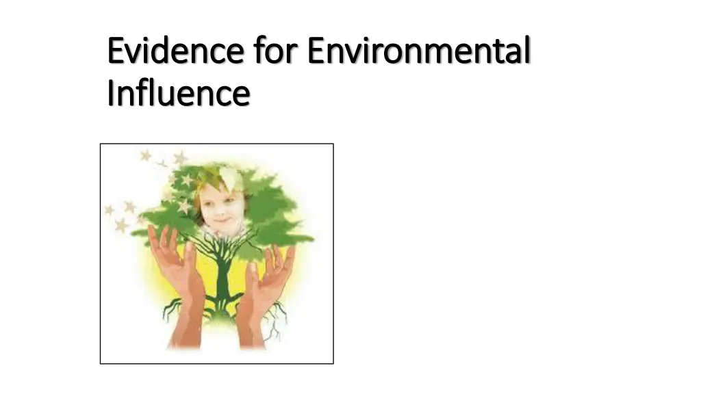 evidence for environmental evidence