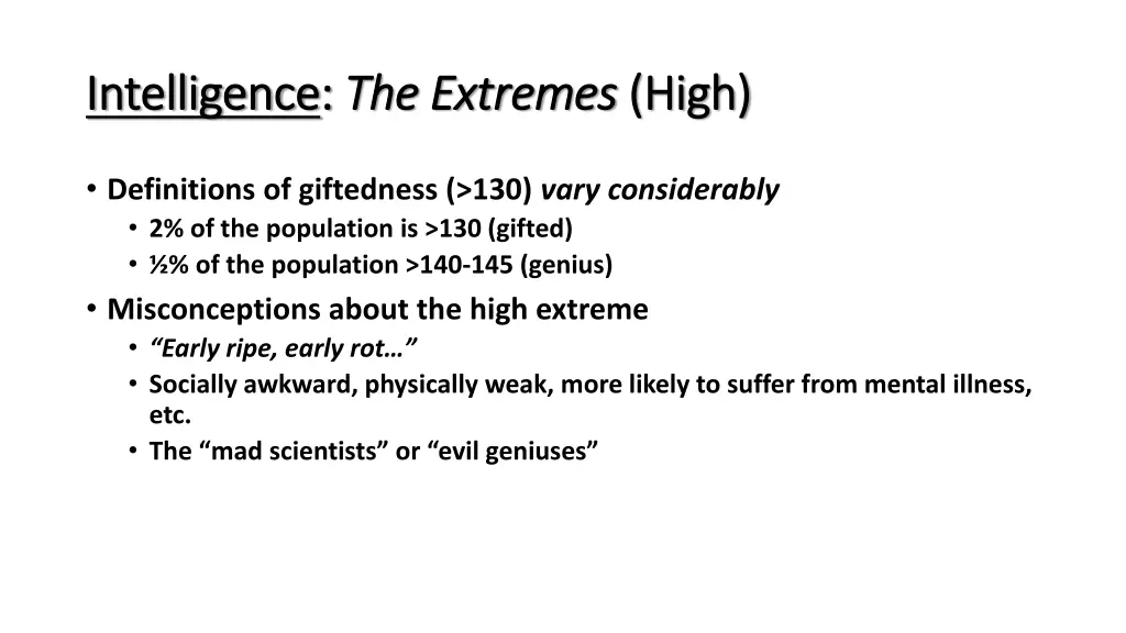 intelligence intelligence the extremes 4