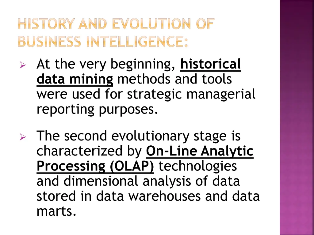 history and evolution of business intelligence