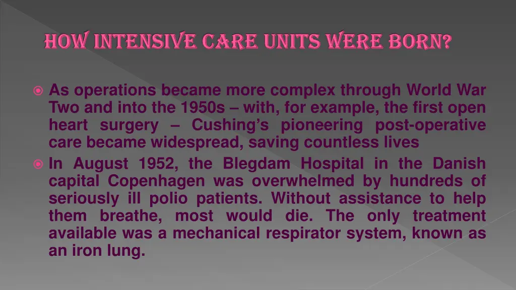 how intensive care units were born how intensive 1