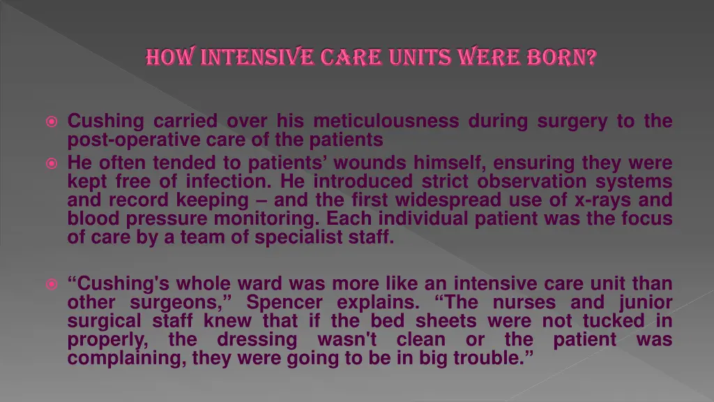 how intensive care units were born how intensive