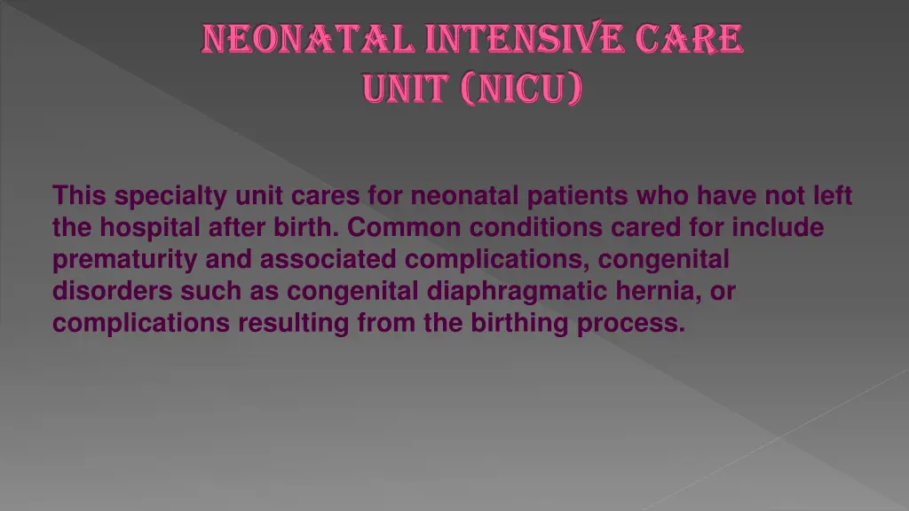 neonatal intensive care neonatal intensive care