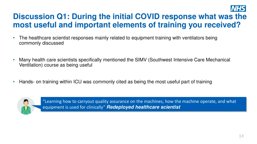 discussion q1 during the initial covid response