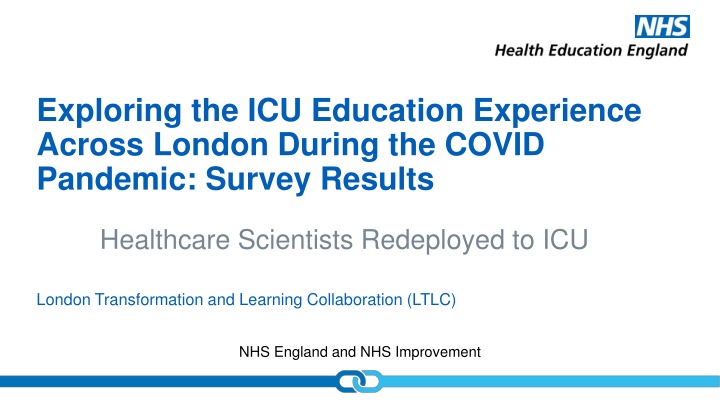 exploring the icu education experience across