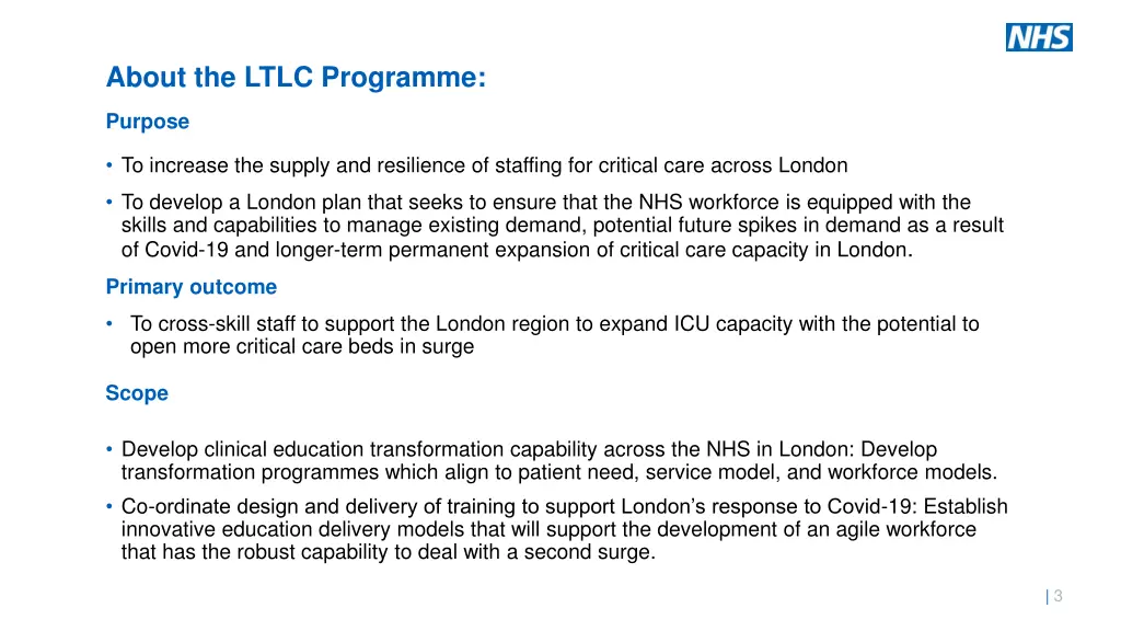 about the ltlc programme