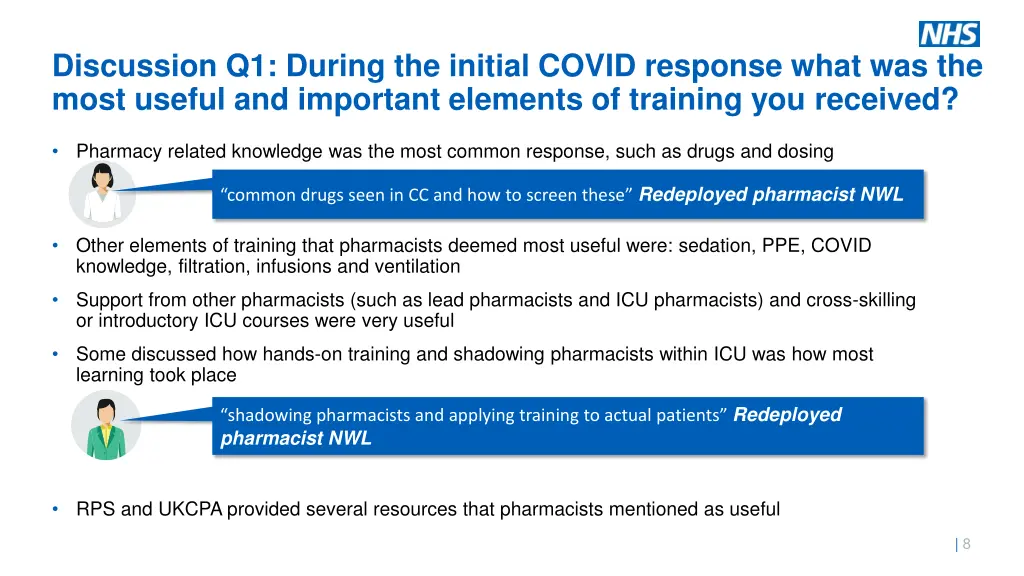 discussion q1 during the initial covid response