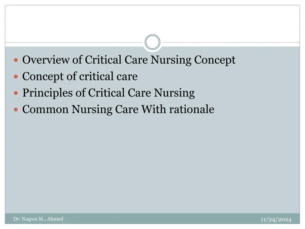 overview of critical care nursing concept concept