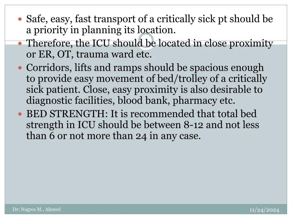 safe easy fast transport of a critically sick