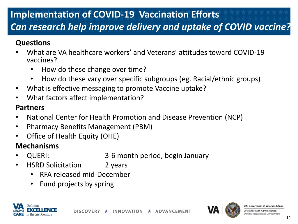 implementation of covid 19 vaccination efforts