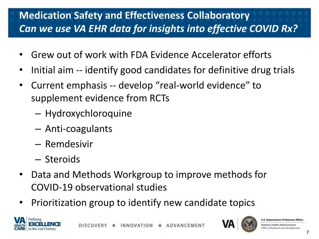 medication safety and effectiveness collaboratory