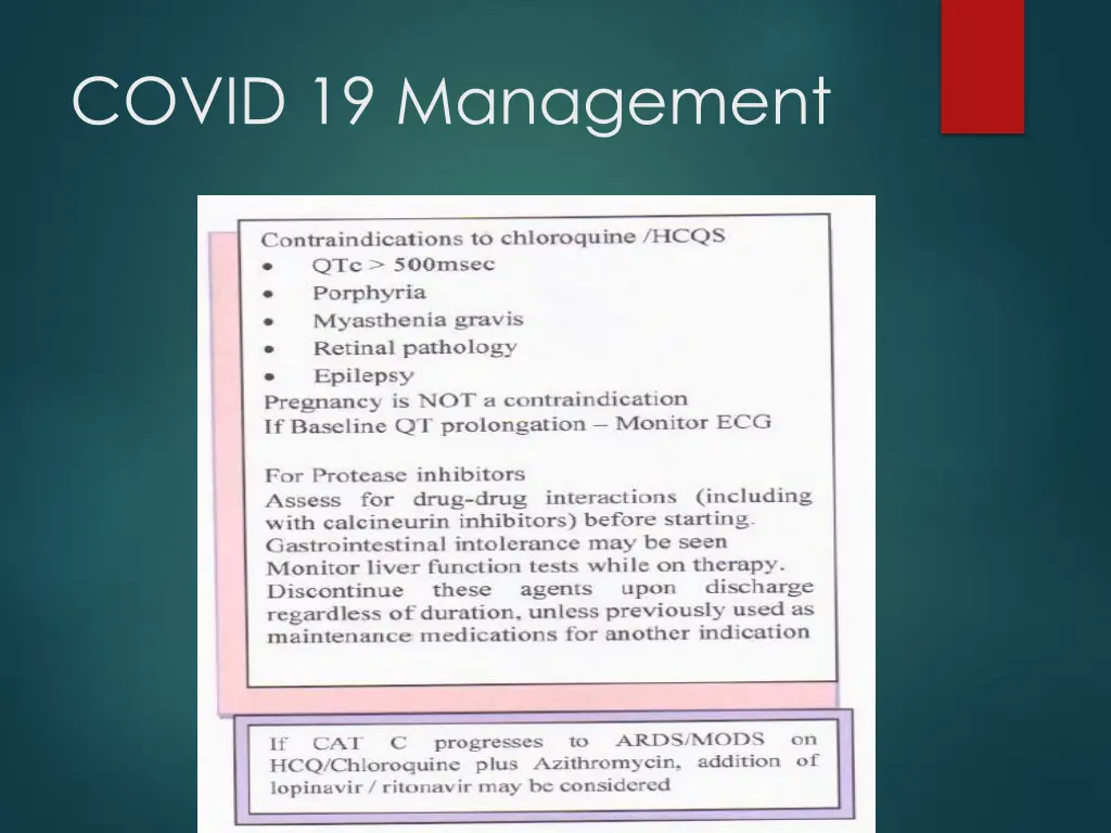 covid 19 management 1