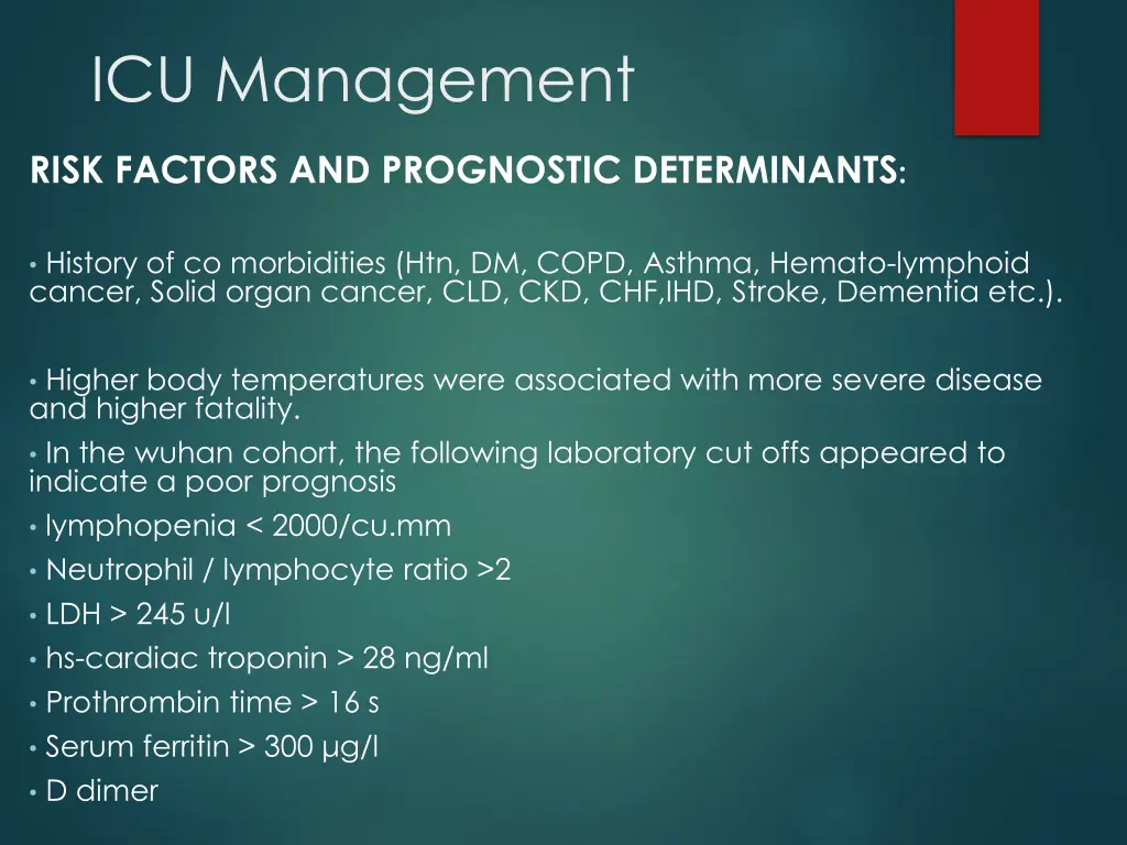 icu management 7