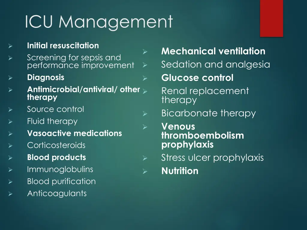 icu management