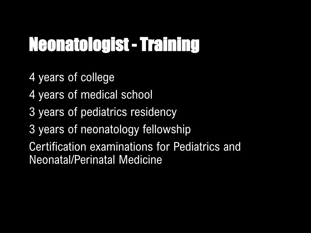 neonatologist neonatologist training