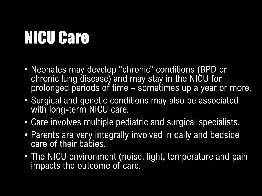 nicu care