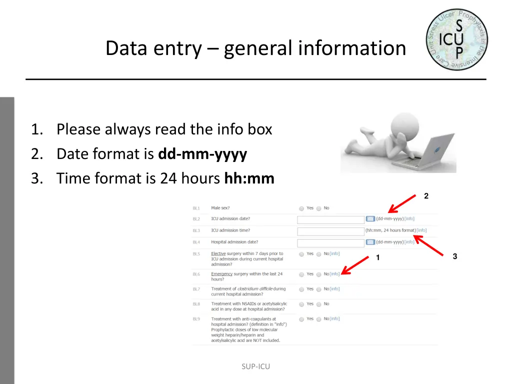 data entry general information