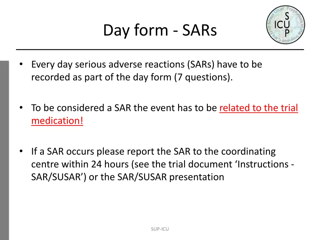 day form sars