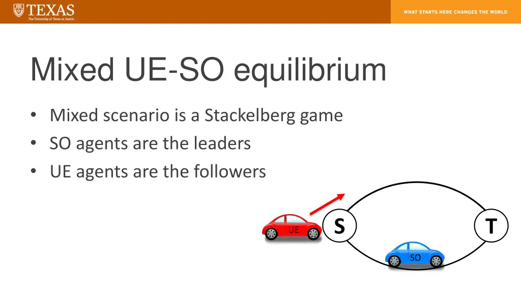 mixed ue so equilibrium