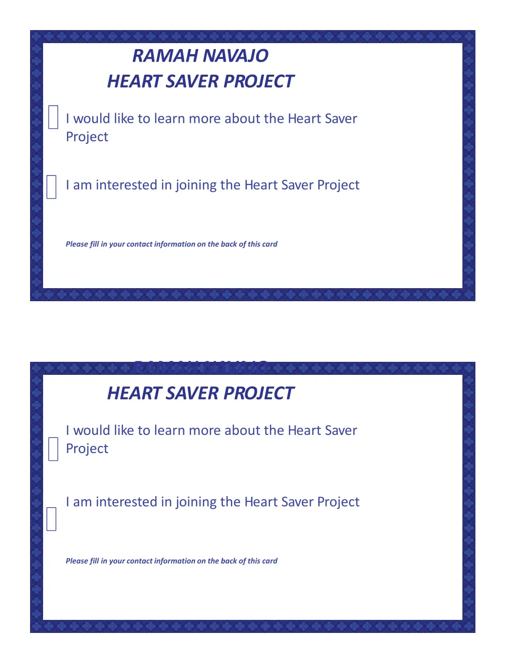 ramah na v ajo heart sa ver project