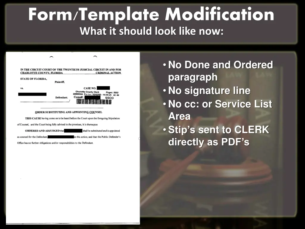 form template modification what it should look