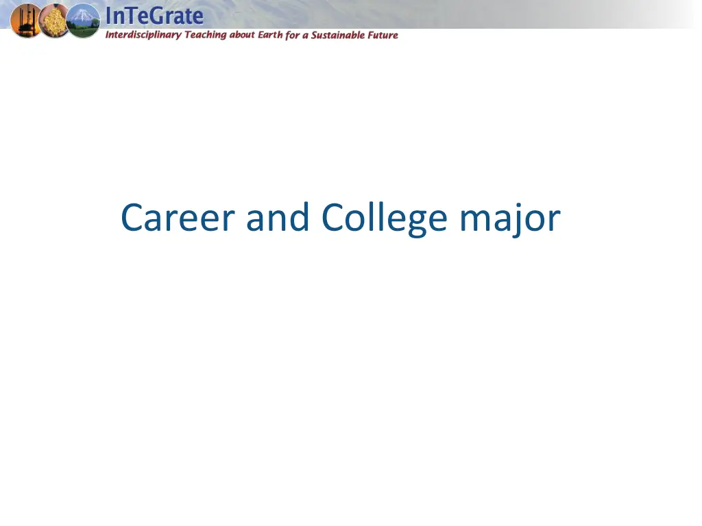 career and college major