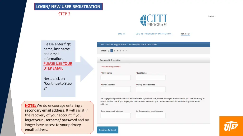 login new user registration 1