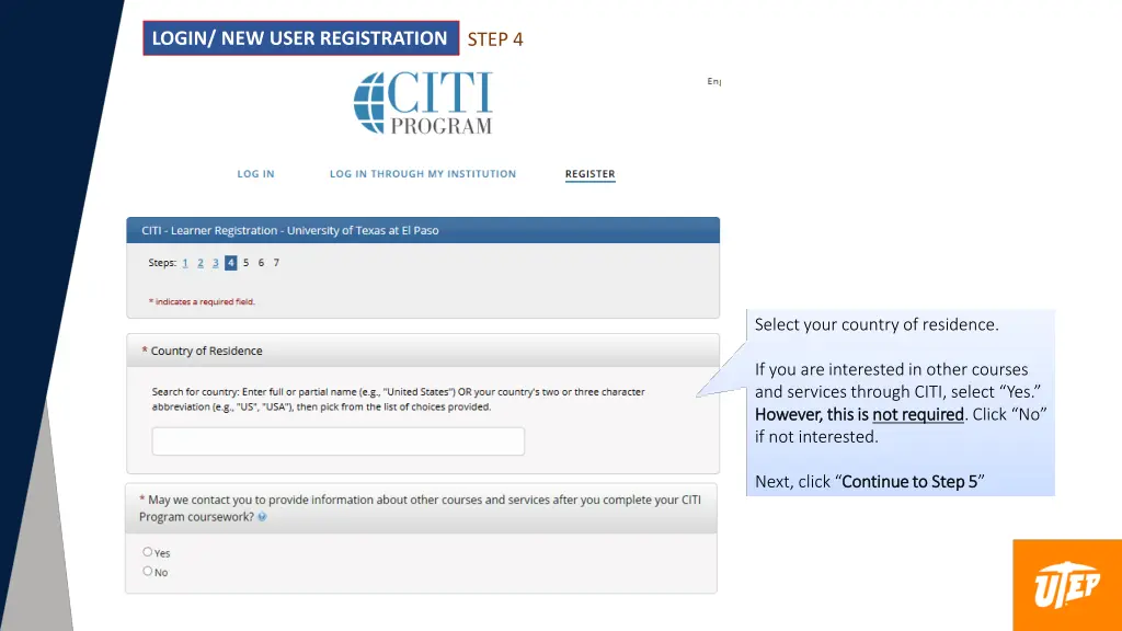 login new user registration 3