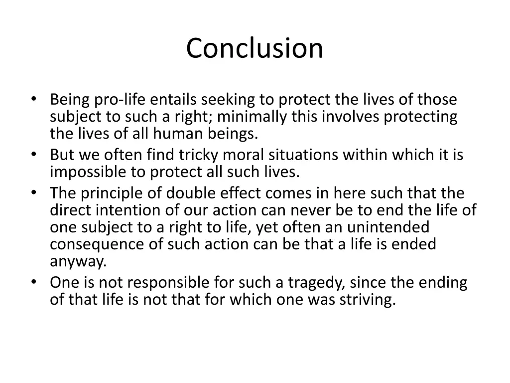 conclusion