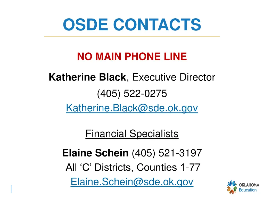 osde contacts