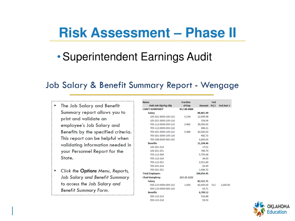 risk assessment phase ii 4