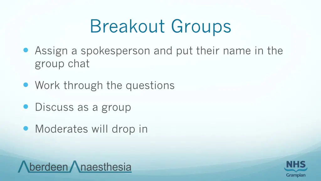 breakout groups