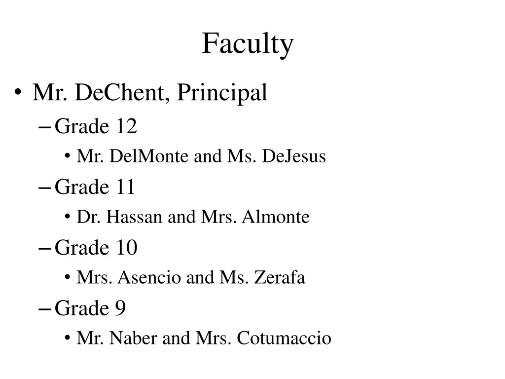 faculty